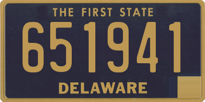 DE license plate 651941
