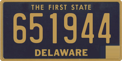 DE license plate 651944