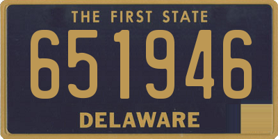 DE license plate 651946