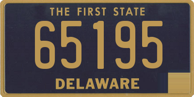 DE license plate 65195