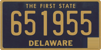 DE license plate 651955