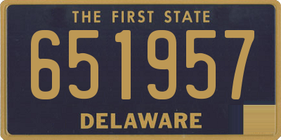 DE license plate 651957