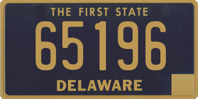 DE license plate 65196