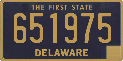 DE license plate 651975