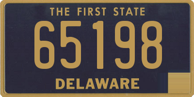 DE license plate 65198