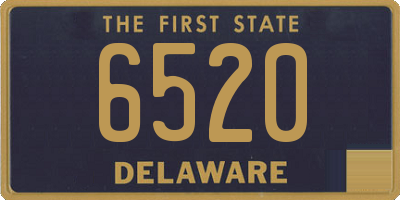 DE license plate 6520