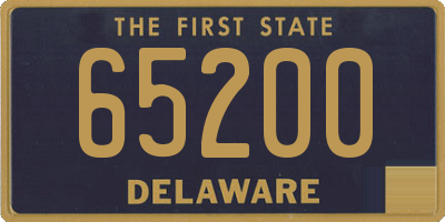 DE license plate 65200