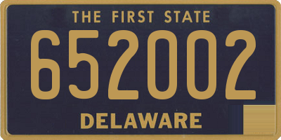 DE license plate 652002