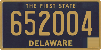 DE license plate 652004