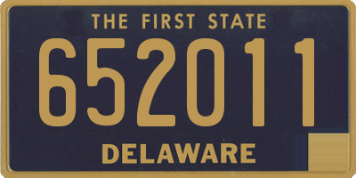 DE license plate 652011