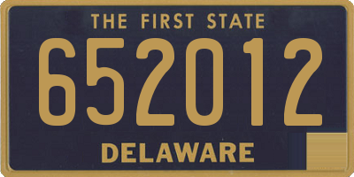 DE license plate 652012