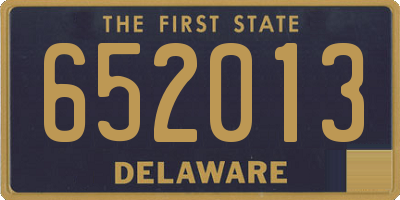 DE license plate 652013