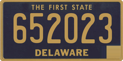 DE license plate 652023