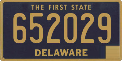 DE license plate 652029