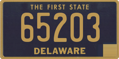 DE license plate 65203