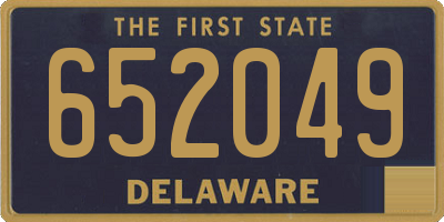 DE license plate 652049