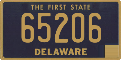 DE license plate 65206