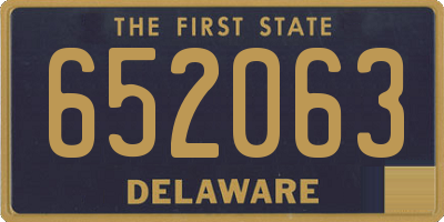DE license plate 652063