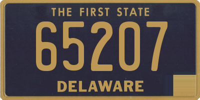DE license plate 65207