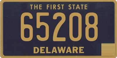 DE license plate 65208