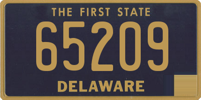 DE license plate 65209