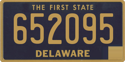 DE license plate 652095