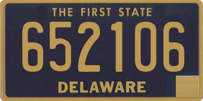 DE license plate 652106