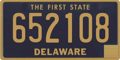 DE license plate 652108