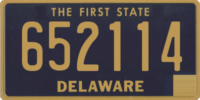 DE license plate 652114