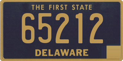 DE license plate 65212