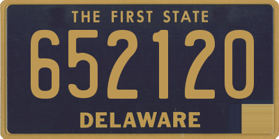 DE license plate 652120