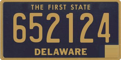 DE license plate 652124