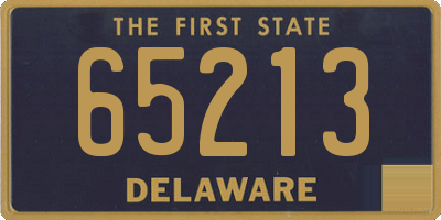 DE license plate 65213