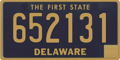 DE license plate 652131
