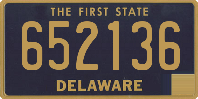 DE license plate 652136