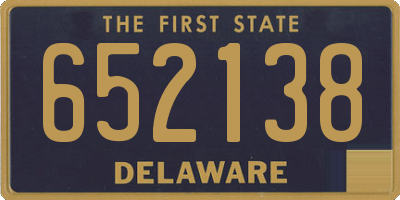 DE license plate 652138