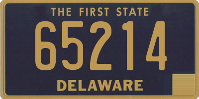 DE license plate 65214