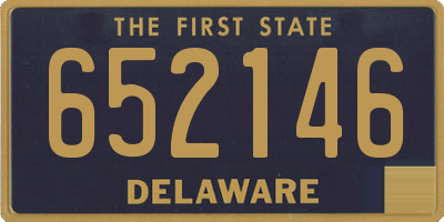 DE license plate 652146