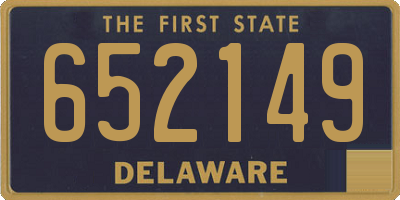 DE license plate 652149