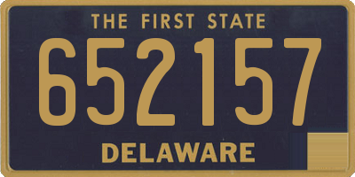 DE license plate 652157