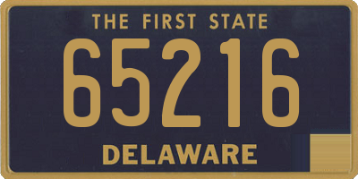 DE license plate 65216