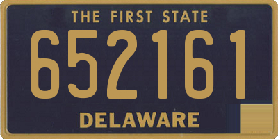 DE license plate 652161