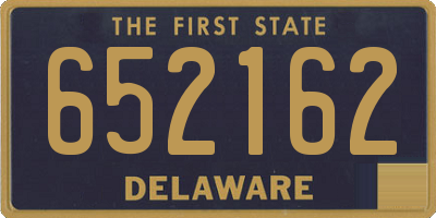 DE license plate 652162