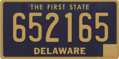 DE license plate 652165