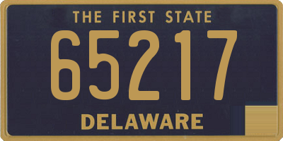DE license plate 65217