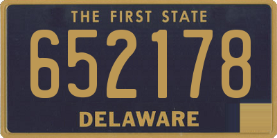 DE license plate 652178