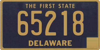 DE license plate 65218