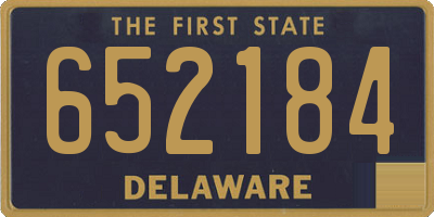 DE license plate 652184