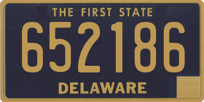 DE license plate 652186