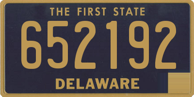 DE license plate 652192